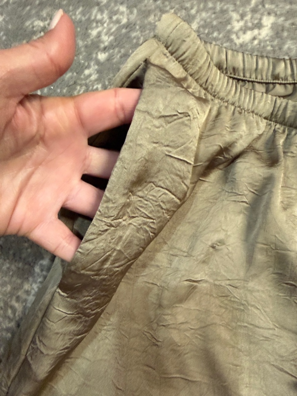 a new day Olive-Taupe Wide Leg Drawstring Pants - Picture 2 of 4